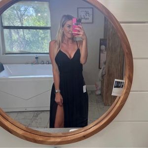 Black flowy dress